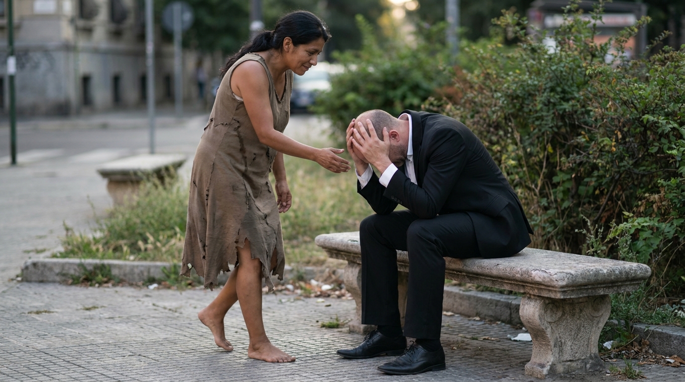 Man crying on bench approaches 202605271359