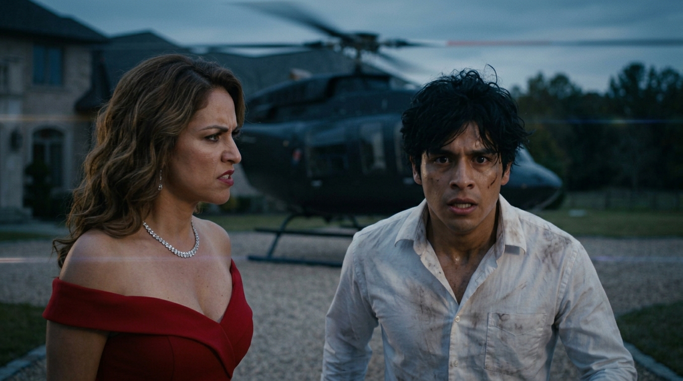 Man runs toward helicopter woman 202606141035