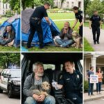 Destrozaron Mi Refugio Y Me Arrestaron, Pero El Increíble Secreto De Los Policías Dentro De La Patrulla Cambió Mi Vida