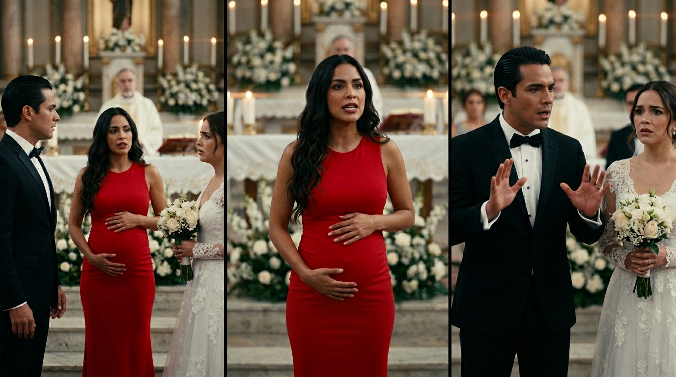 Pregnant woman interrupts wedding 202606101725