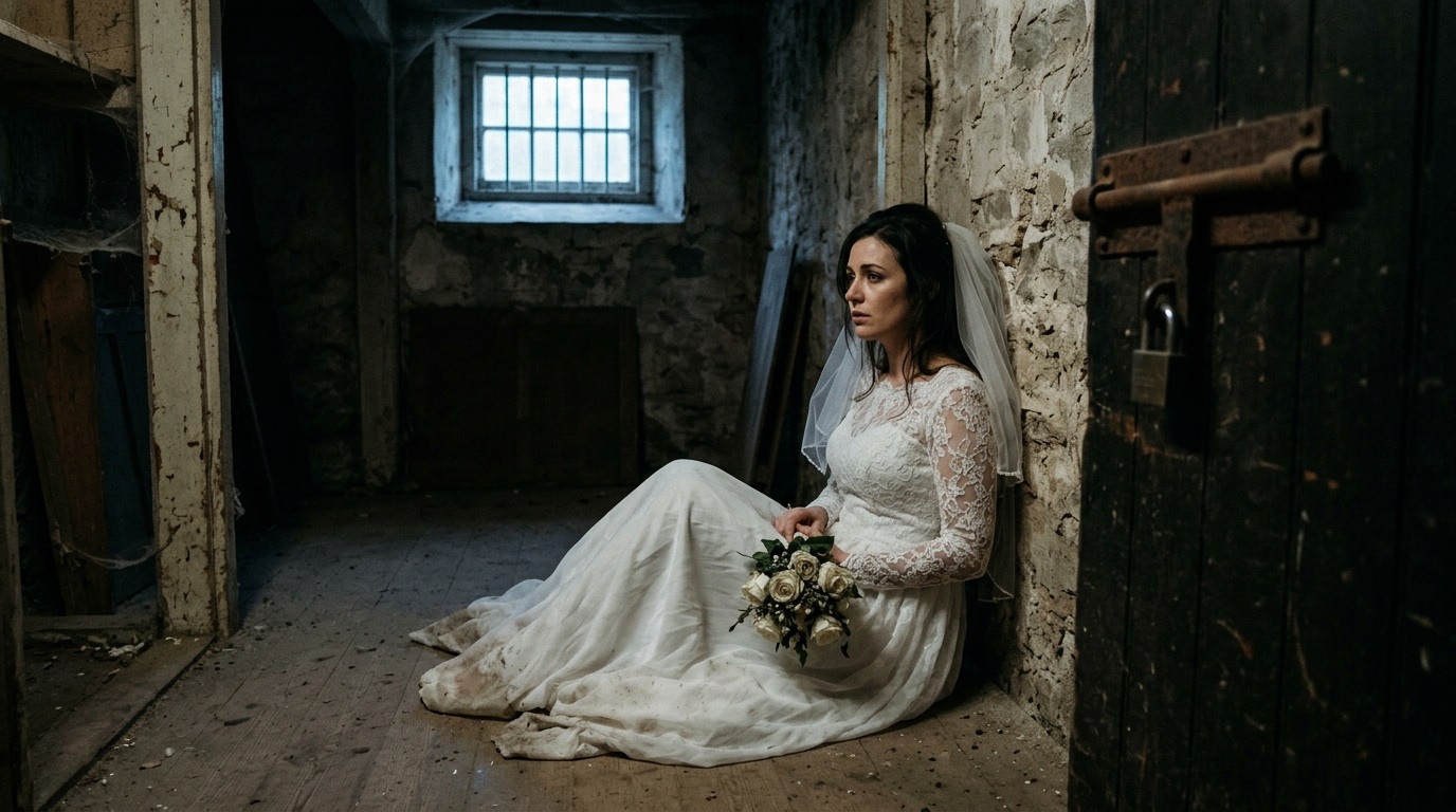 Woman in dark room wedding 202606171929